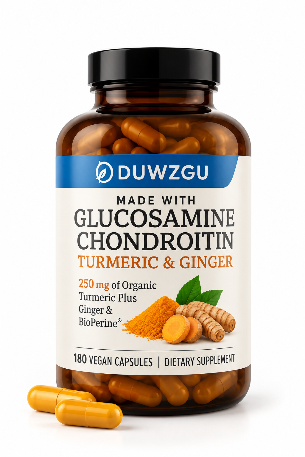 Glucosamine Chondroitin Ginger Yellow Tablets